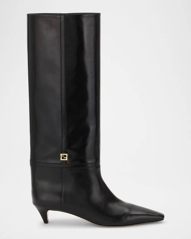 Fold Leather FF Harness Boots